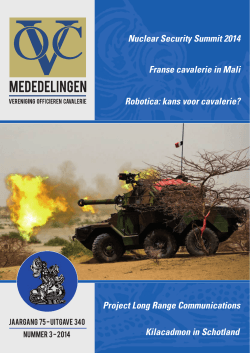 Franse cavalerie in Mali Nuclear Security Summit 2014 Robotica