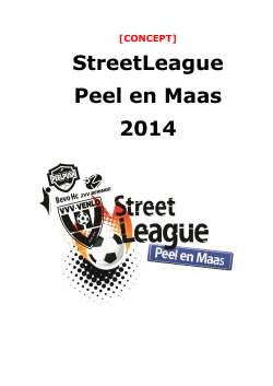 StreetLeague Peel en Maas 2014
