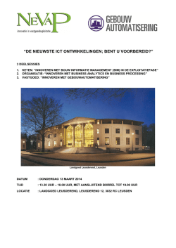 Download hier de volledige informatie - Gebouwautomatisering