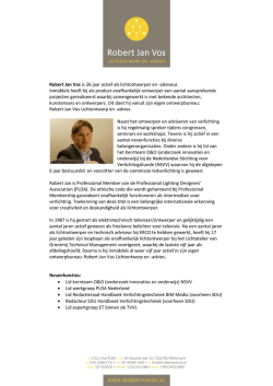 CV - Robert Jan Vos
