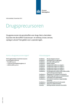 Drugsprecursoren - Belastingdienst