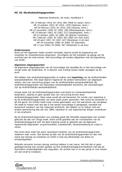 HC 10. Strafuitsluitingsgronden