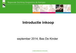 Introductie inkoopafdeling