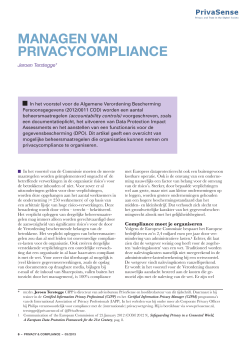 Managen van privacycompliance - Privacy Management Partners