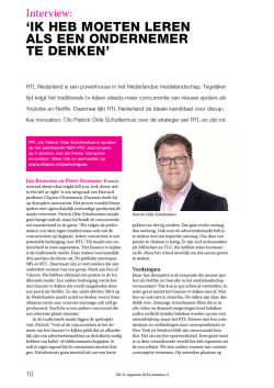 Interview Patrick Olde Scholtenhuis