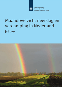 Maandoverzicht van de neerslag in juli 2014