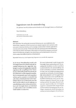 Ingenieurs van de samenleving. De opkomst van het technocratisch
