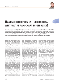handschoenkopers en -gebruikers, weet wat je aanschaft