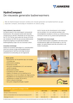 HydroCompact De nieuwste generatie badverwarmers