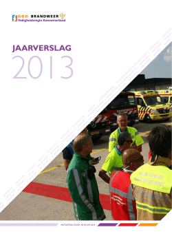 Jaarverslag 2013 - Veiligheidsregio Kennemerland
