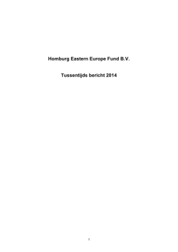 Halfjaarverslag 2014