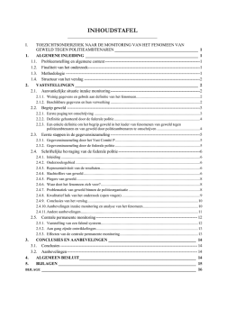 INHOUDSTAFEL