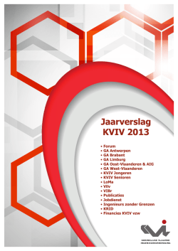 Jaarverslag KVIV 2013