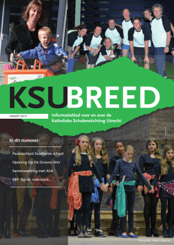 KSU-breed, maart 2014 - Katholieke Scholenstichting Utrecht