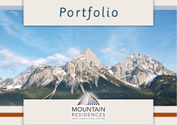 Portfolio Mountain Residences