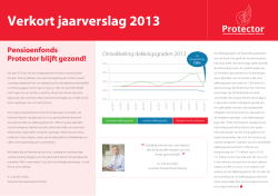 Verkort jaarverslag 2013 - Pensioenfondsprotector.nl