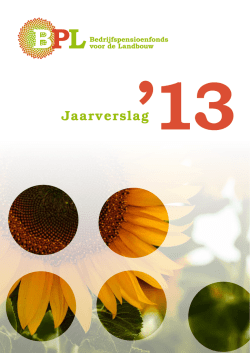 Jaarverslag BPL 2013