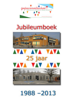 Jubileumboek Goejanverwelleschool