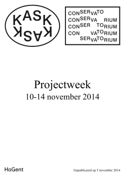 Projectweek 1 1415