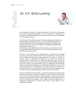 Dr. H.F. Lanting - IBO Business School