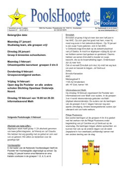 Dinsdag 28 januari