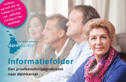 Informatiefolder - Bevolkingsonderzoek darmkanker