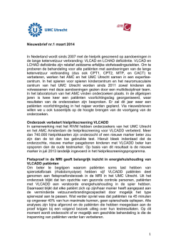 1 Nieuwsbrief nr.1 maart 2014 In Nederland