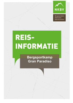 Informatie bergsportkamp Gran Paradiso