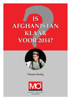 MO*paper #81: Is Afghanistan klaar voor 2014?