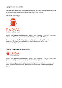logo Parva gebruiken in eigen website