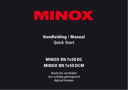 MINOX BN 7x50 DC MINOX BN 7x50 DCM Handleiding / Manual