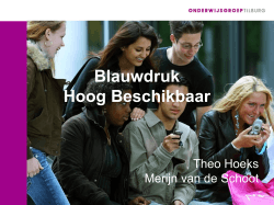 Blauwdruk - Theo Hoeks en Merijn van de Schoot
