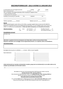 inschrijfformulier voor gala-avond 14 en 15 feb