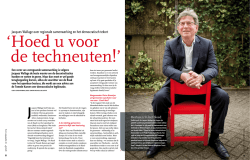 Hoed u voor de techneuten