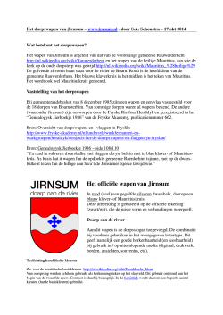 officiële dorpswapen - Historie van Irnsum of Jirnsum