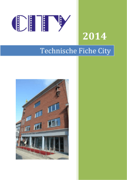 Technische Fiche CITY (PDF, 549 kB)