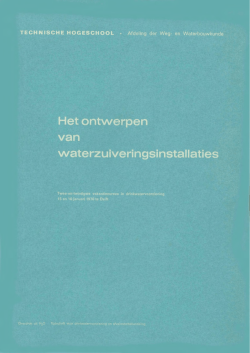 Het ontwerpen van waterzuiveringsinstallaties