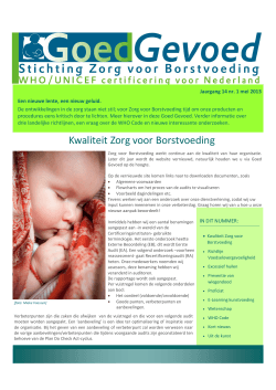 GoedGevoed juni 2013 - Stichting Zorg voor Borstvoeding