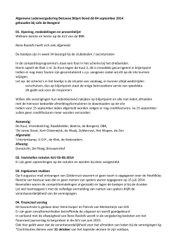 Verslag alv 04-09 - Betuwse Biljartbond