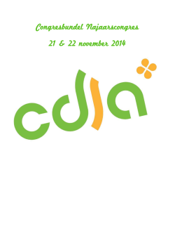 ALV Congresbundel najaar 2014