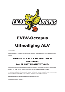 EVBV-Octopus Uitnodiging ALV