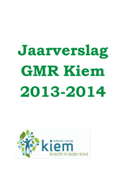 jaarverslag 2013-2014 - Kiem Onderwijs en Opvang