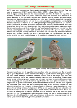 ISEC vraagt om medewerking. - Werkgroepen Europese Vogels