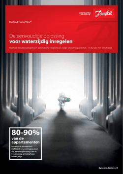 Dynamic Valve - De eenvoudige oplossing voor