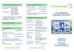 Informatiefolder schooljaar 2014-2015