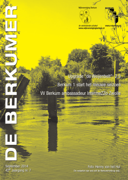 Nummer 7 September 2014 - Wijkvereniging Berkum