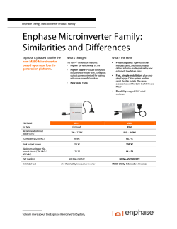 Enphase Microinverter Similarities and Differenc Enphase