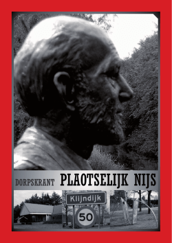 DORPSKRANT PLAOTSELIJK NIJS