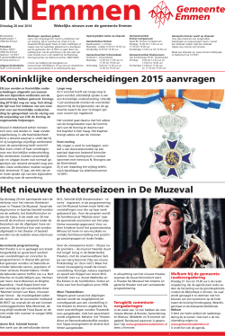 IN Emmen week 21 - Gemeente Emmen