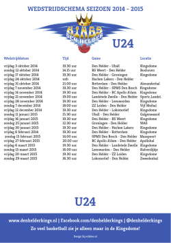 Download hier het schema